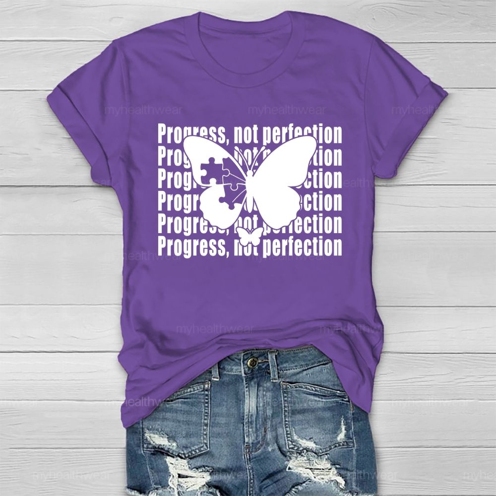 Progress Not Perfection Healthwear T-shirt