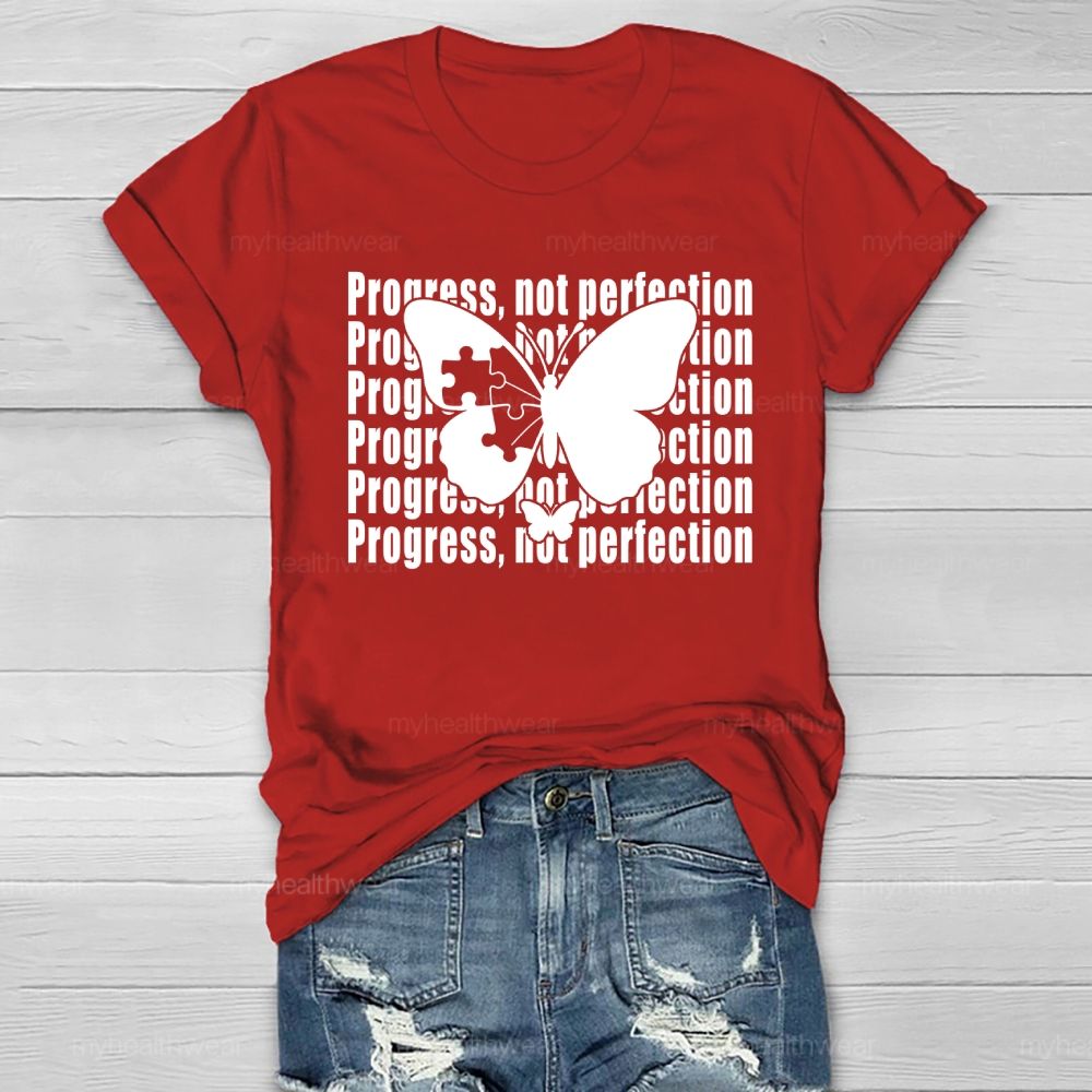 Progress Not Perfection Healthwear T-shirt