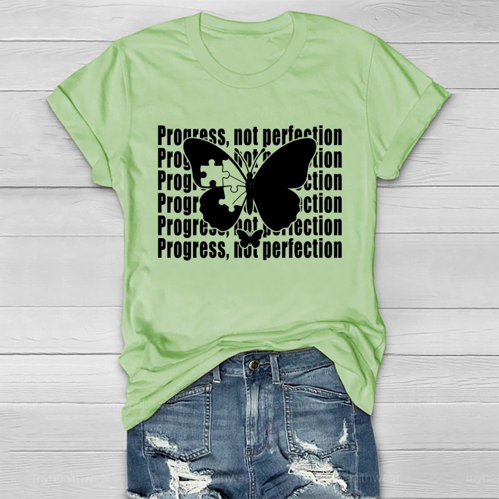 Progress Not Perfection Healthwear T-shirt