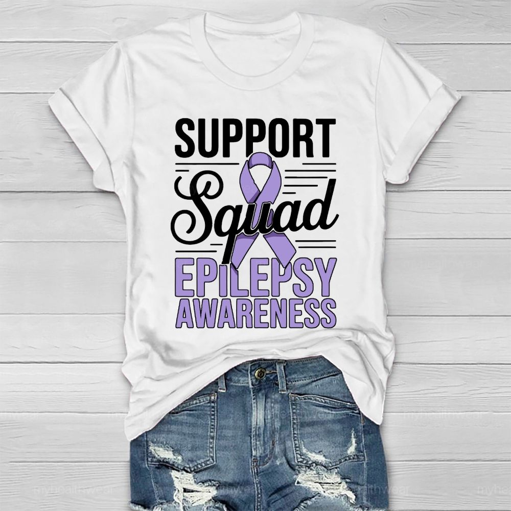Support Squad Epilepsy Awareness Healthwear T-shirt