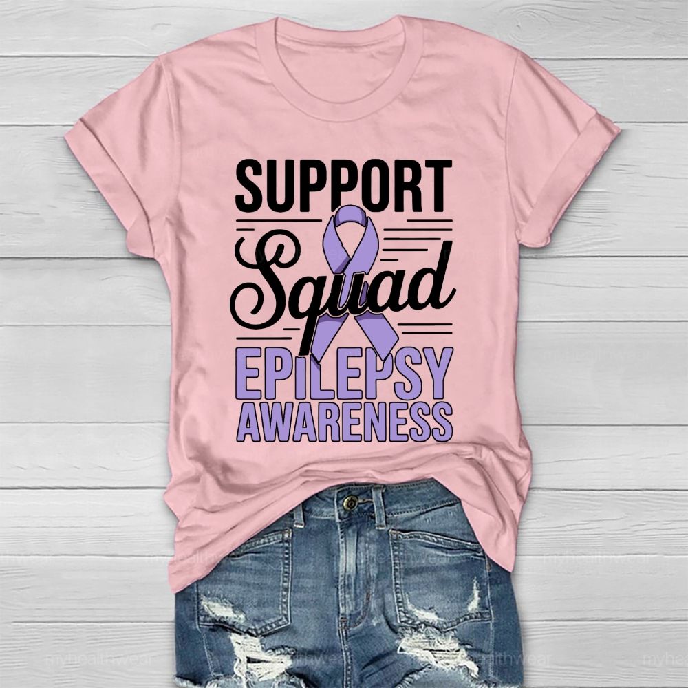 Support Squad Epilepsy Awareness Healthwear T-shirt