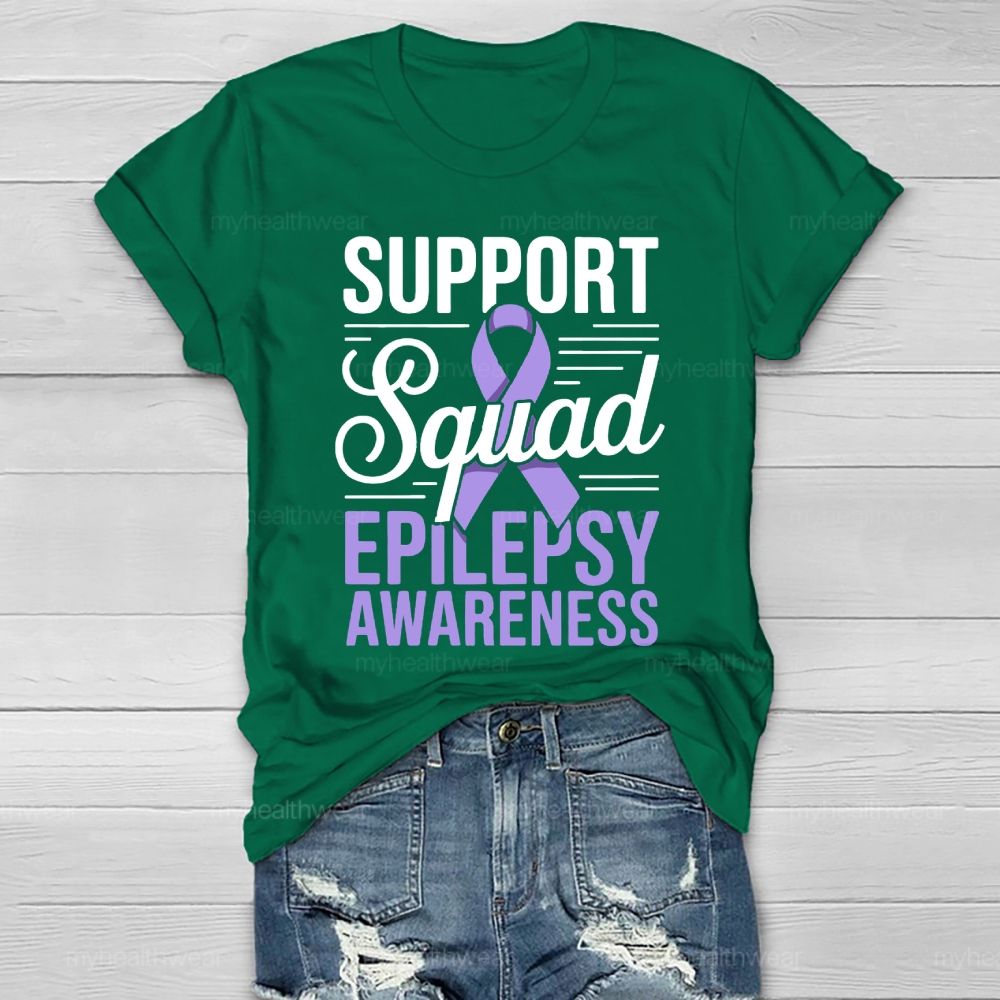 Support Squad Epilepsy Awareness Healthwear T-shirt