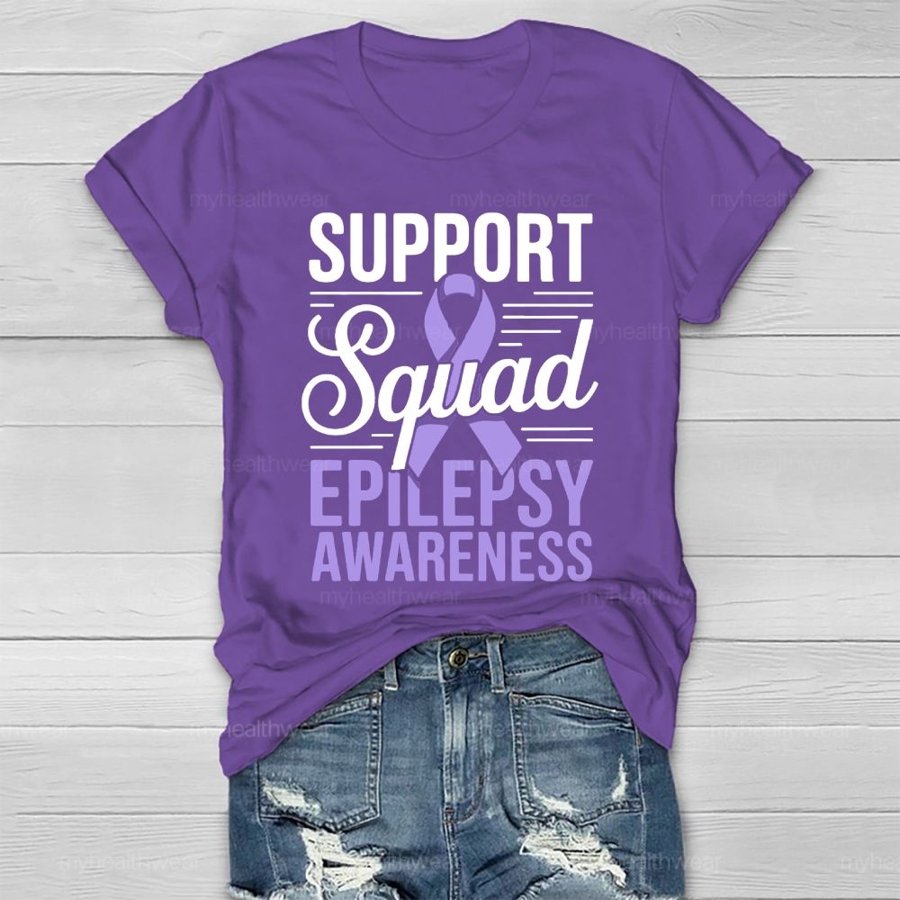 Support Squad Epilepsy Awareness Healthwear T-shirt