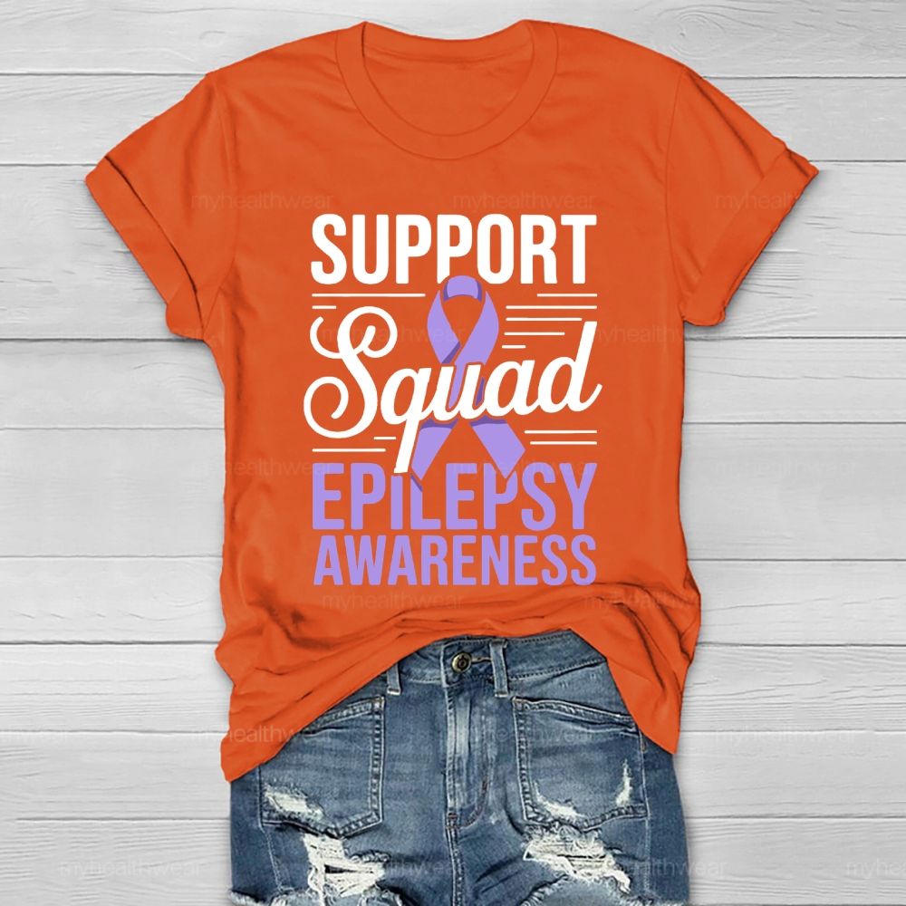 Support Squad Epilepsy Awareness Healthwear T-shirt