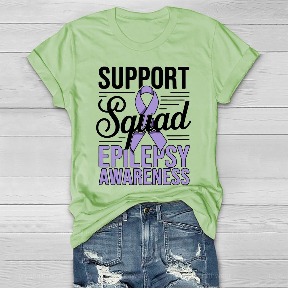 Support Squad Epilepsy Awareness Healthwear T-shirt