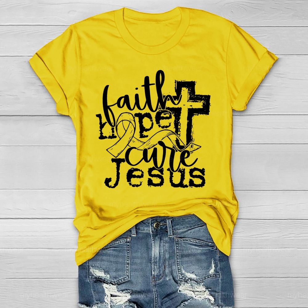 Faith Hope Cure Jesus Healthwear T-shirt