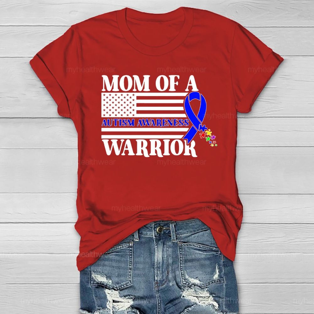 Personalized  Mother Of A Warrior Autism Awareness Healthwear T-shirt