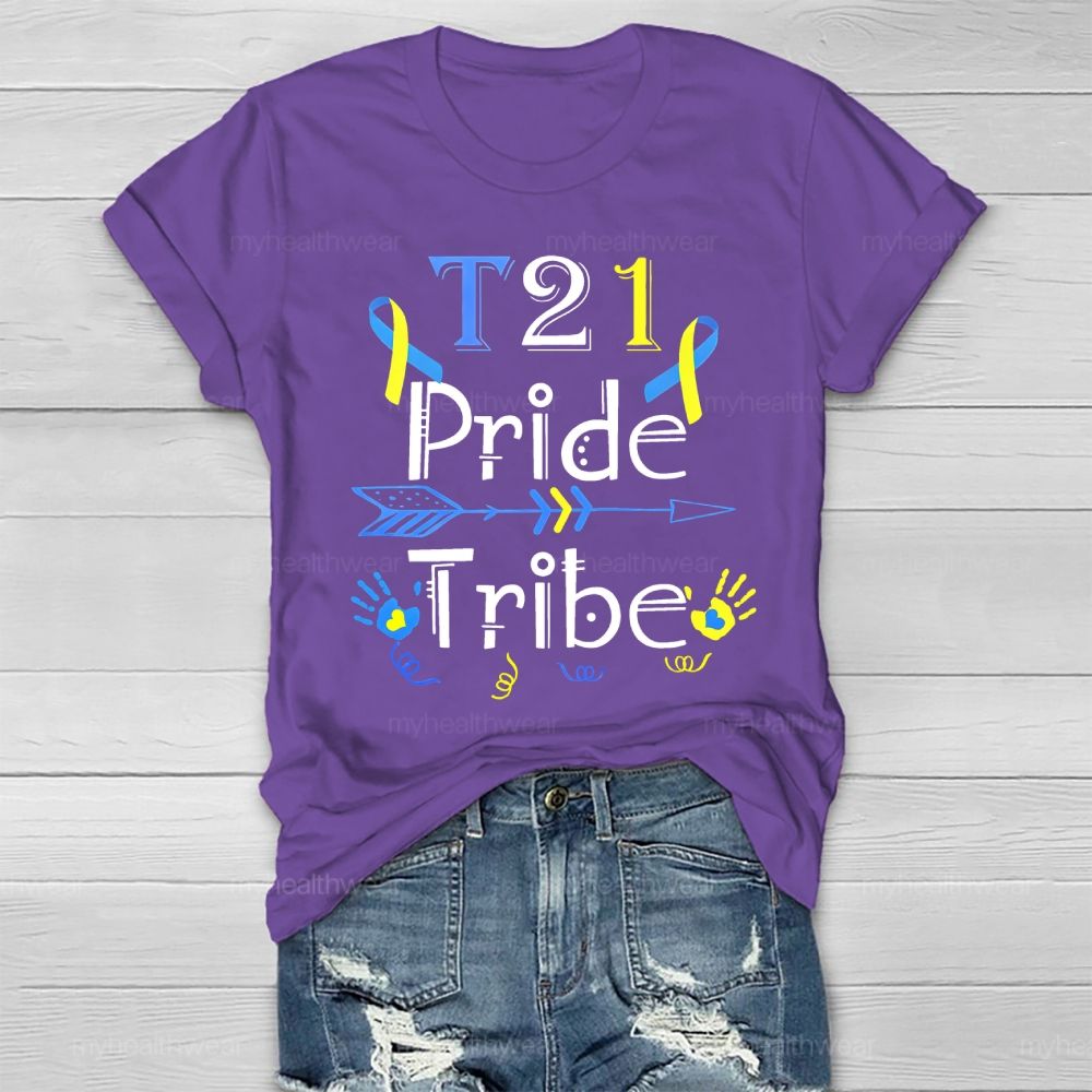Down Syndrome Awareness T21 Pride Tribe Healthwear T-shirt