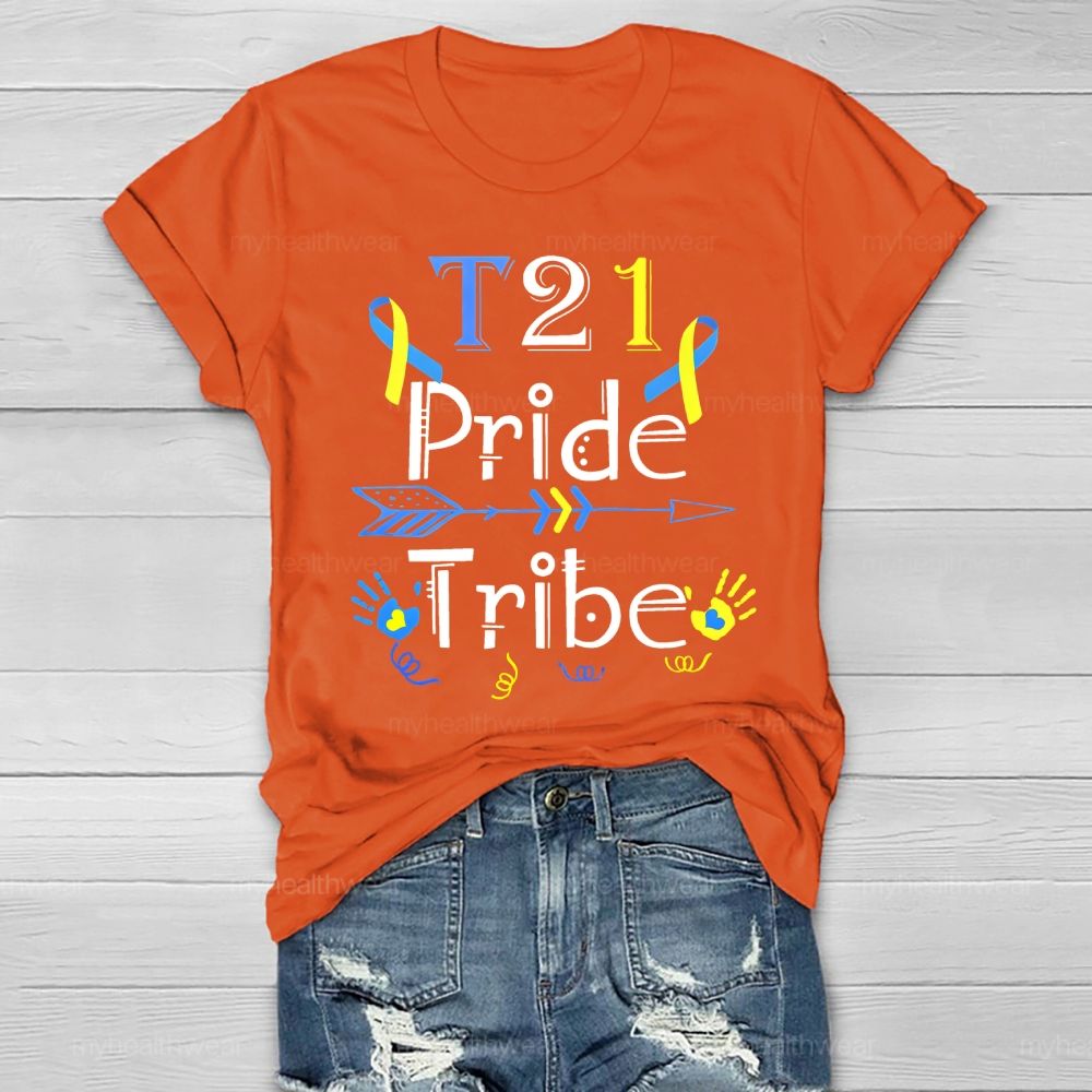 Down Syndrome Awareness T21 Pride Tribe Healthwear T-shirt