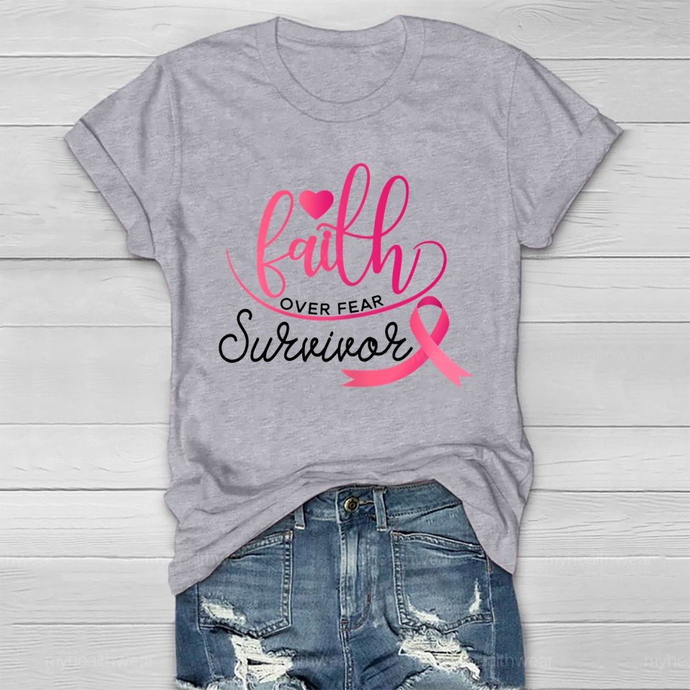 Faith Over Fear Survivor Healthwear T-shirt