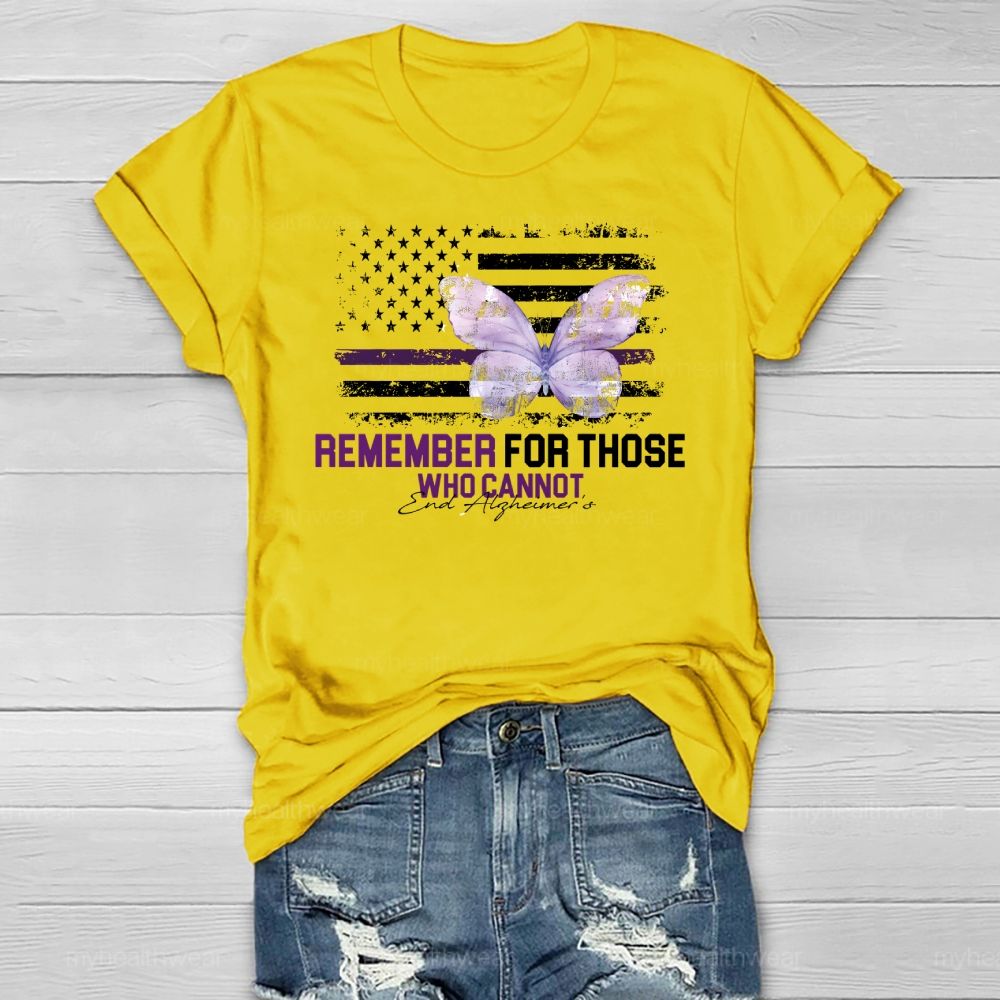 Remember For Those Who Cannot Alzheimer's Awareness Healthwear T-shirt