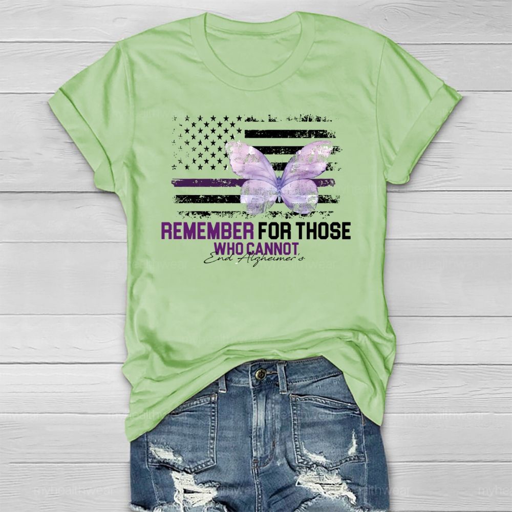 Remember For Those Who Cannot Alzheimer's Awareness Healthwear T-shirt