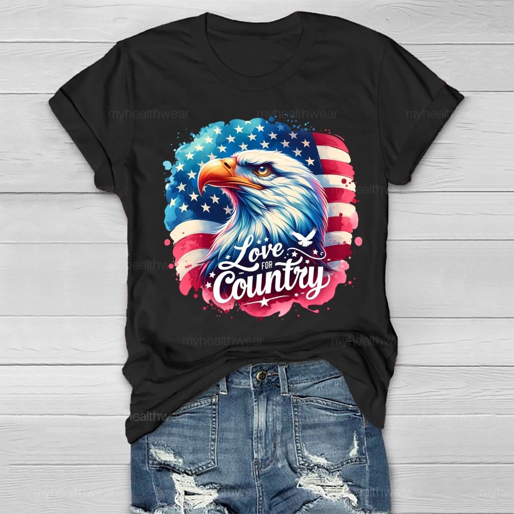 Love The Country Eagle Healthwear T-shirt