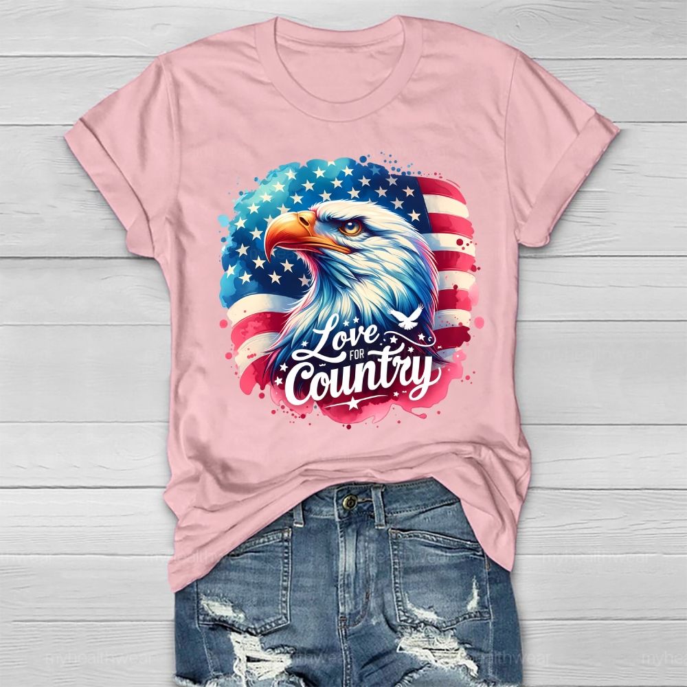 Love The Country Eagle Healthwear T-shirt