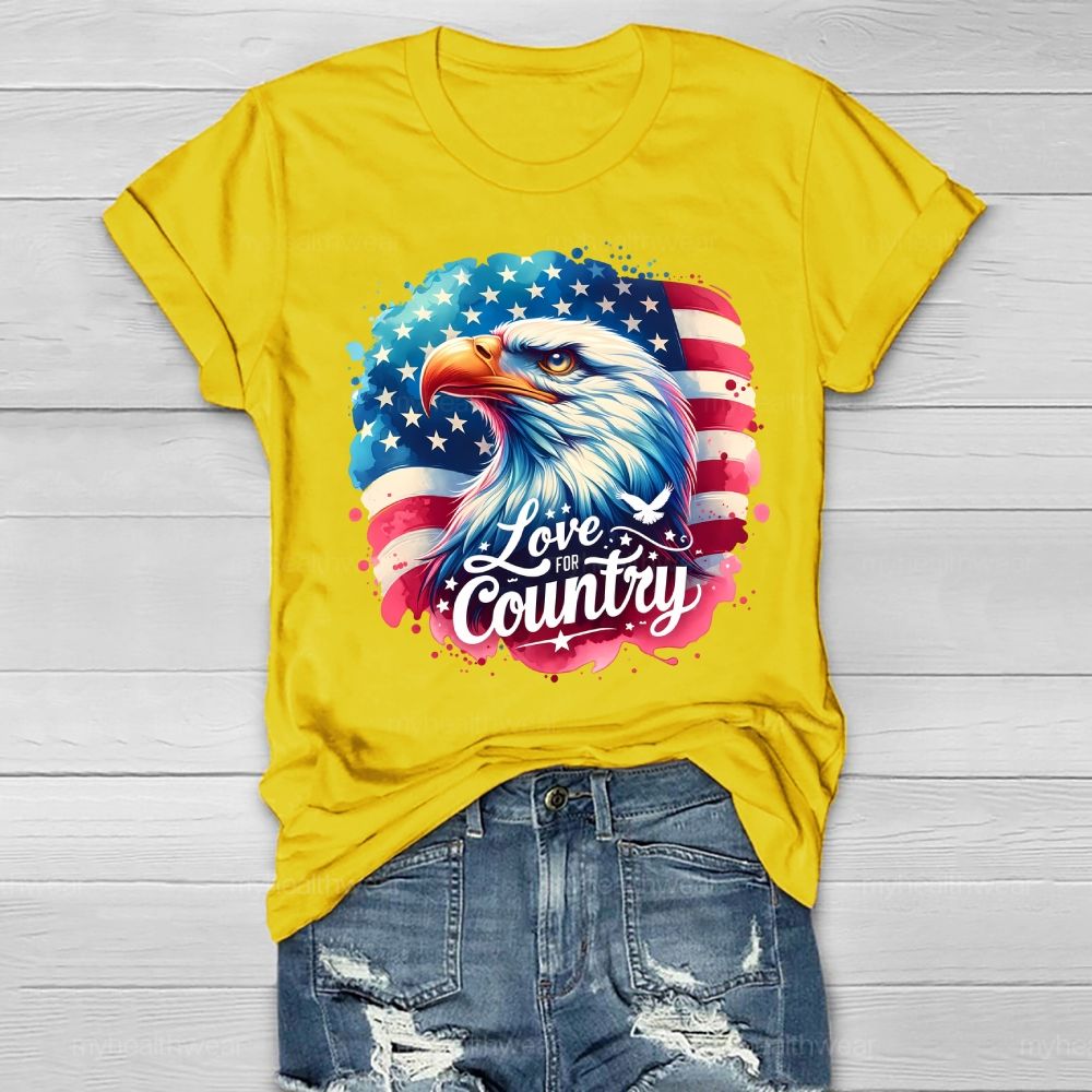 Love The Country Eagle Healthwear T-shirt