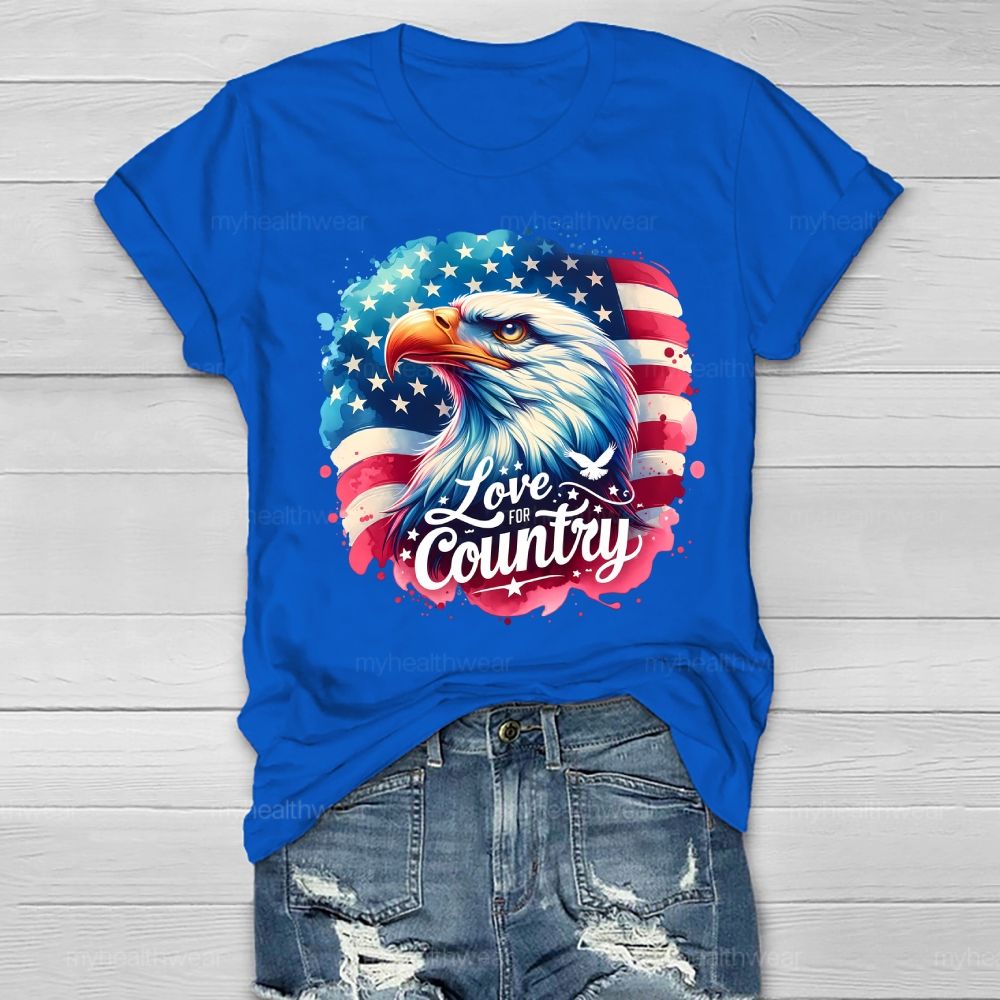 Love The Country Eagle Healthwear T-shirt