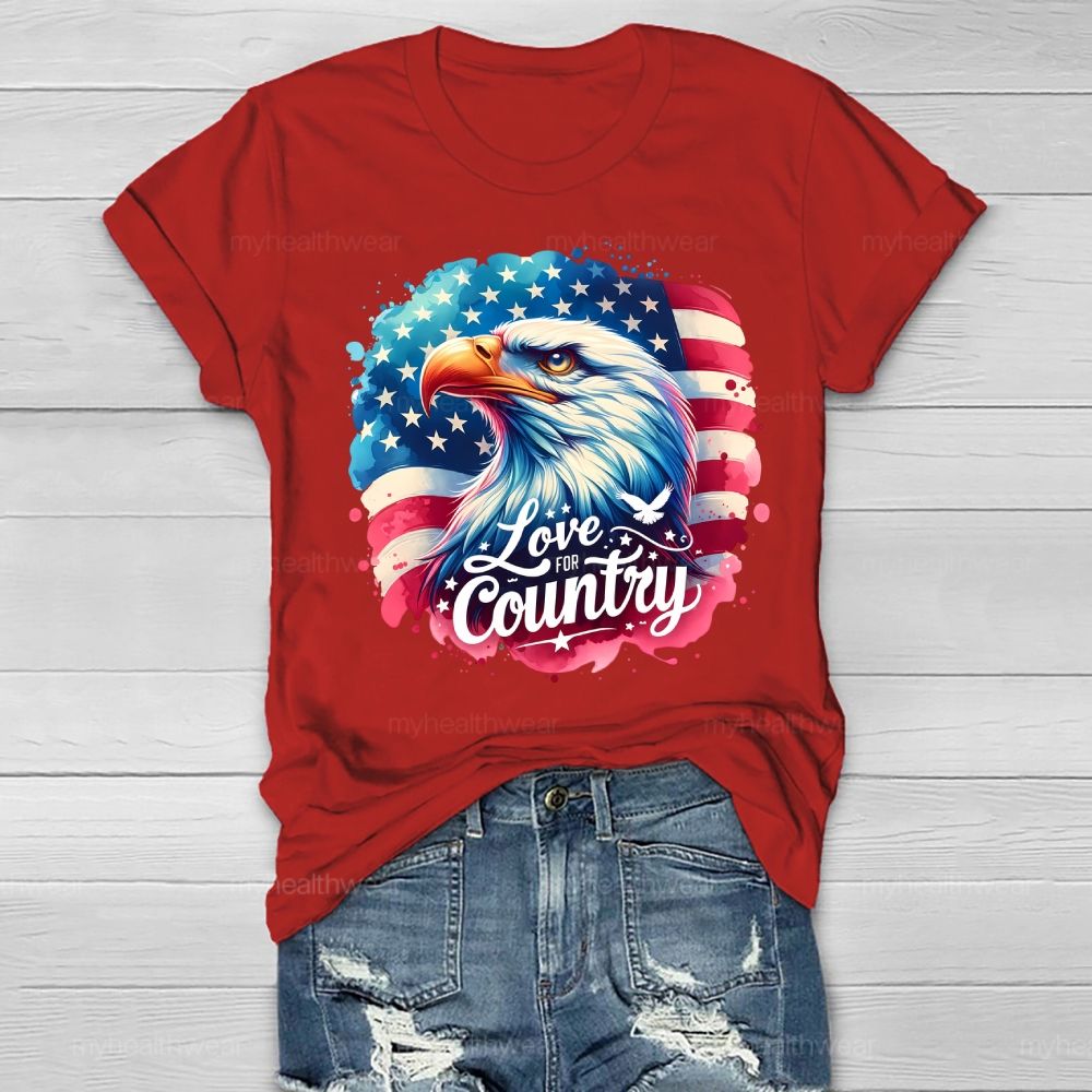 Love The Country Eagle Healthwear T-shirt