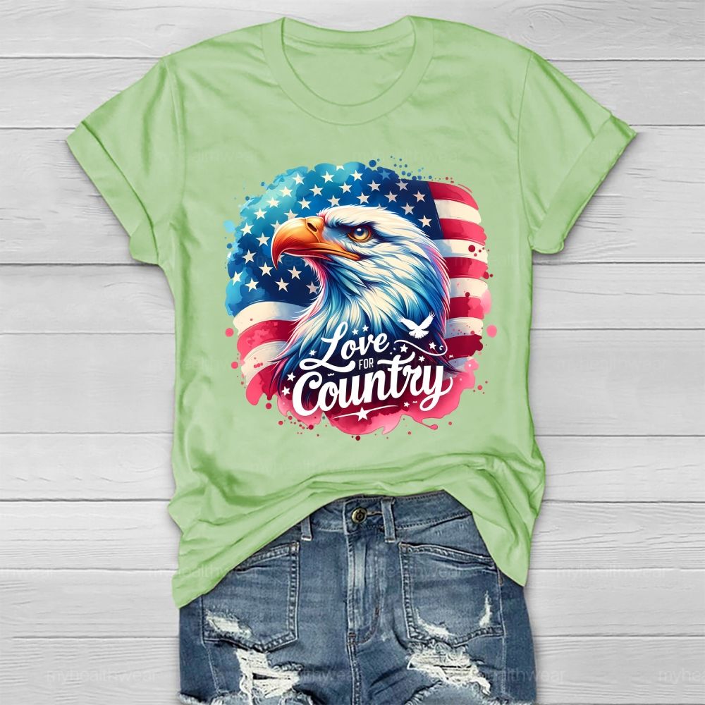 Love The Country Eagle Healthwear T-shirt