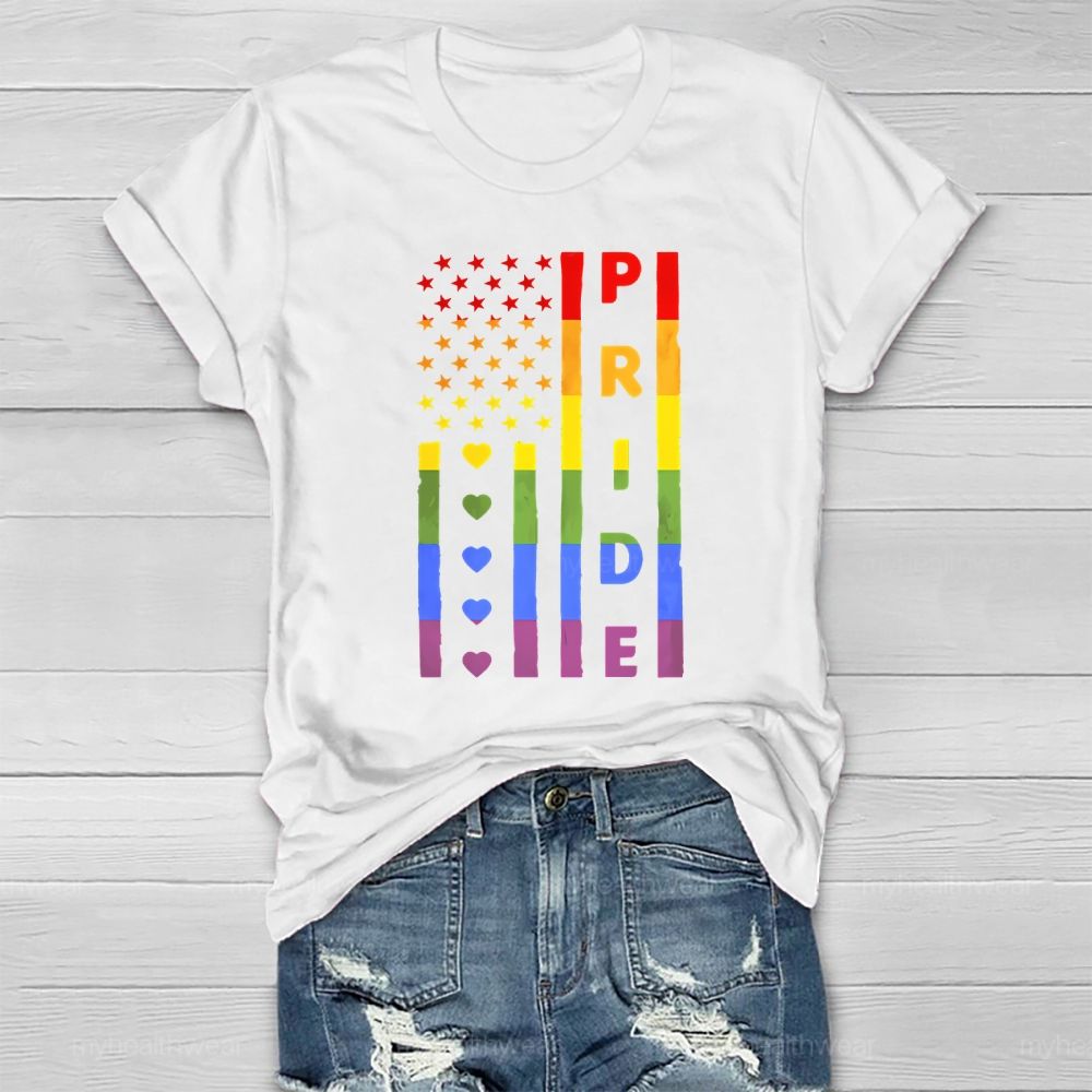 Pride Month Flag Healthwear T-shirt