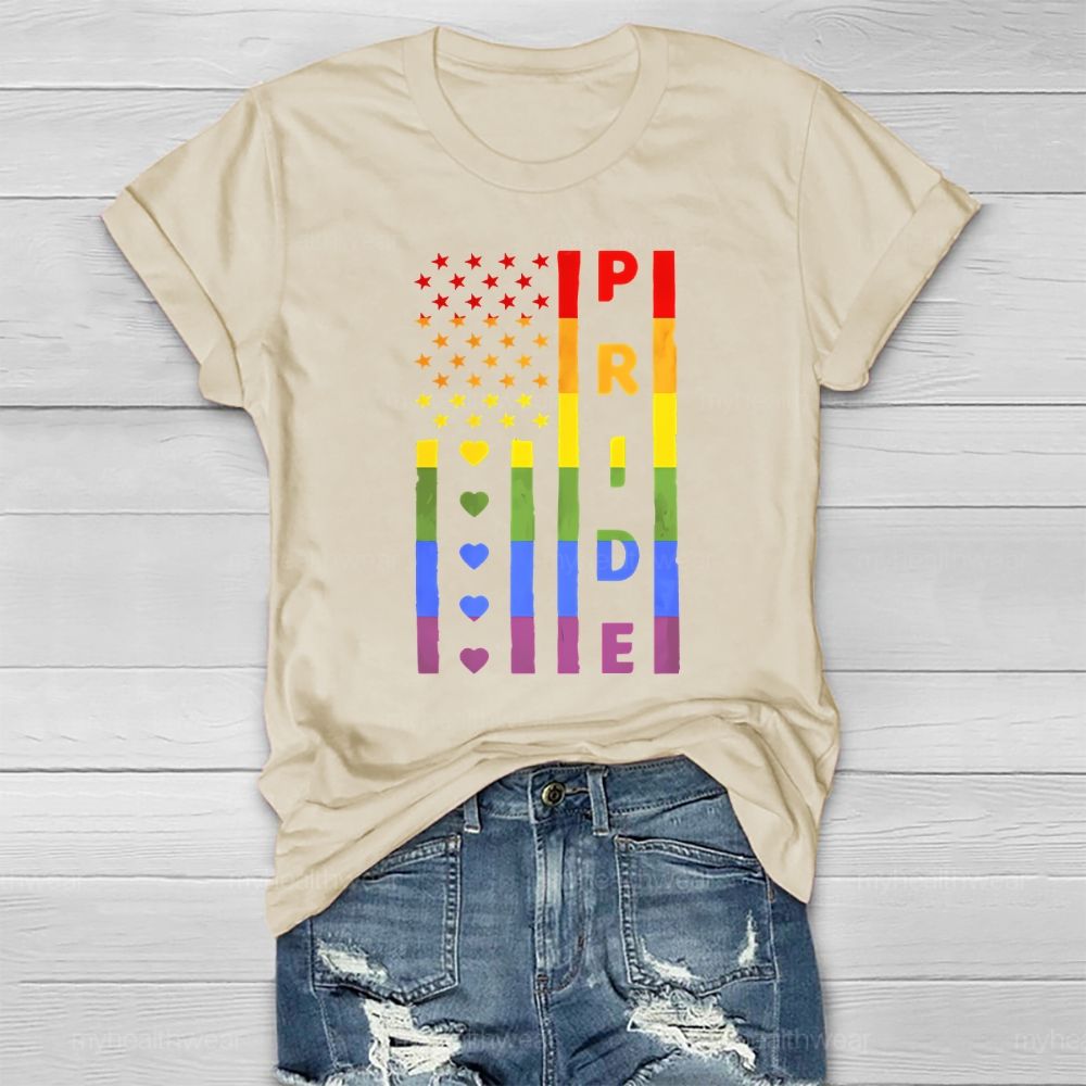 Pride Month Flag Healthwear T-shirt