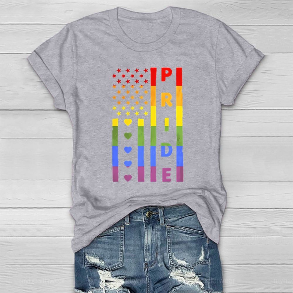Pride Month Flag Healthwear T-shirt