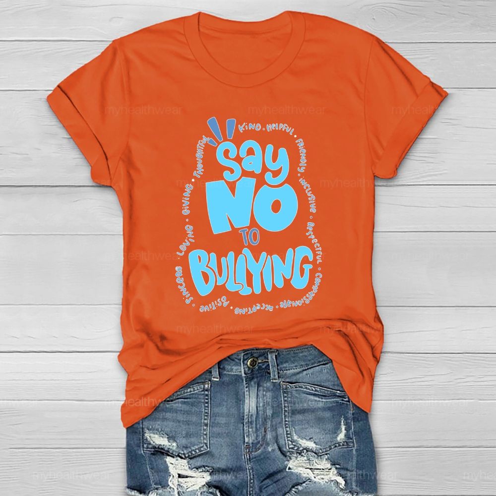 Say No To Bullying Healthwear T-shirt