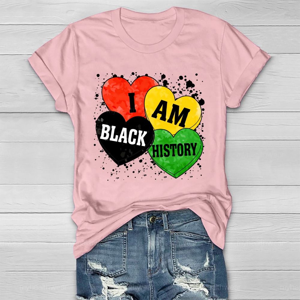 I Am Black History Love Healthwear T-shirt