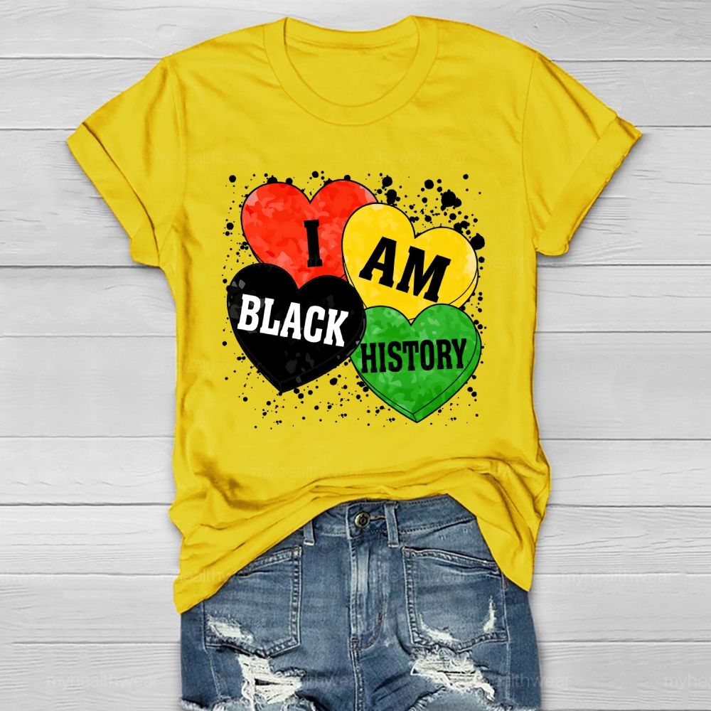 I Am Black History Love Healthwear T-shirt