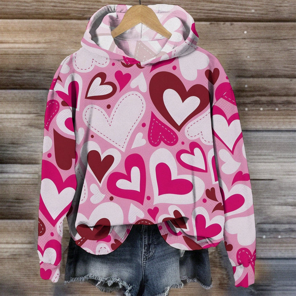 Pink Heart Hoodie