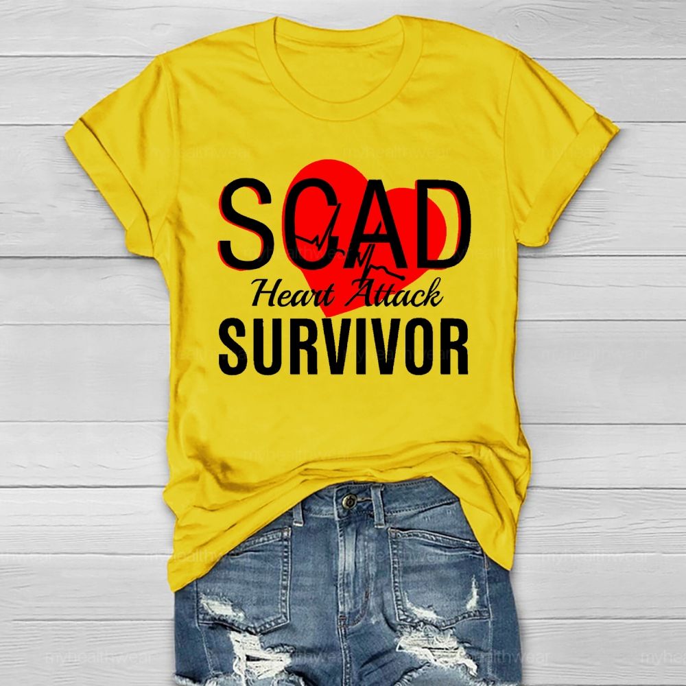 SCAD Heart Attack Survivor Healthwear T-shirt