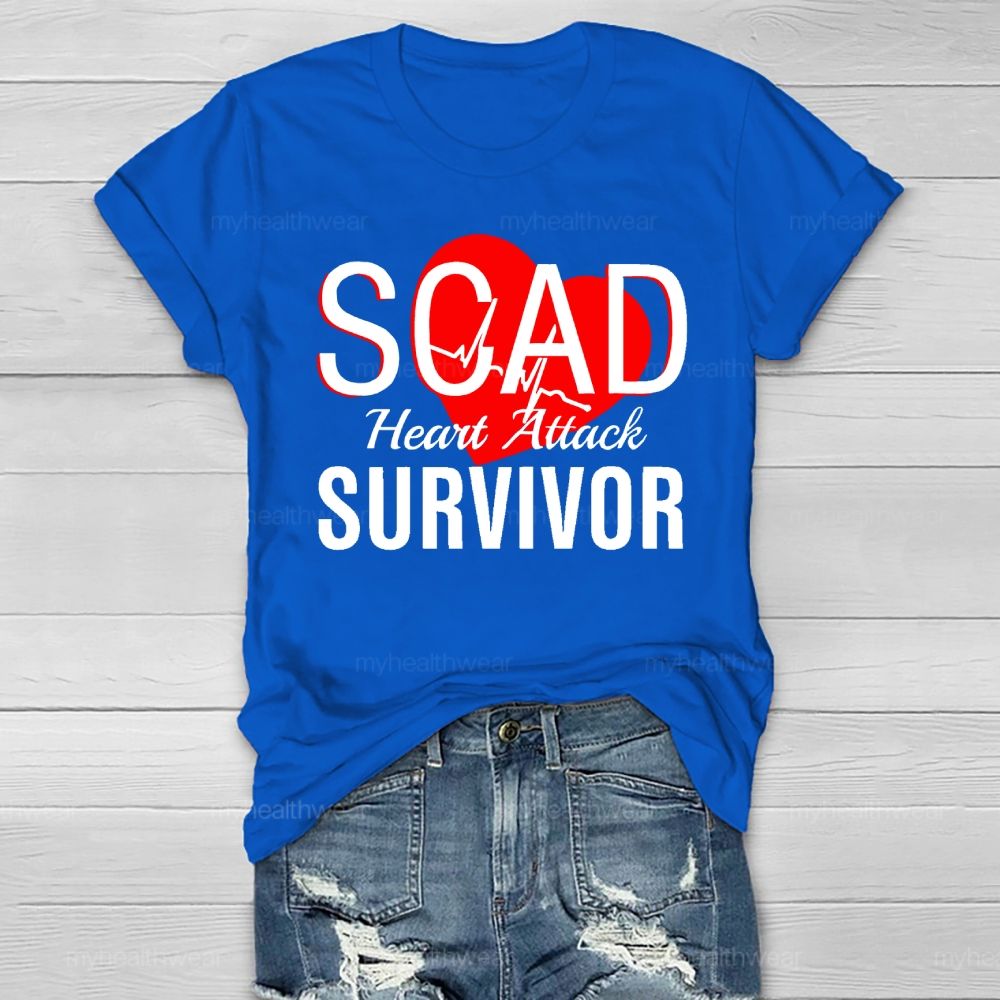 SCAD Heart Attack Survivor Healthwear T-shirt