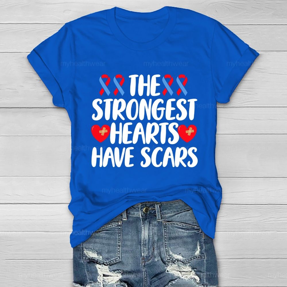 The Strongest Hearts Have Scars Healthwear T-shirt