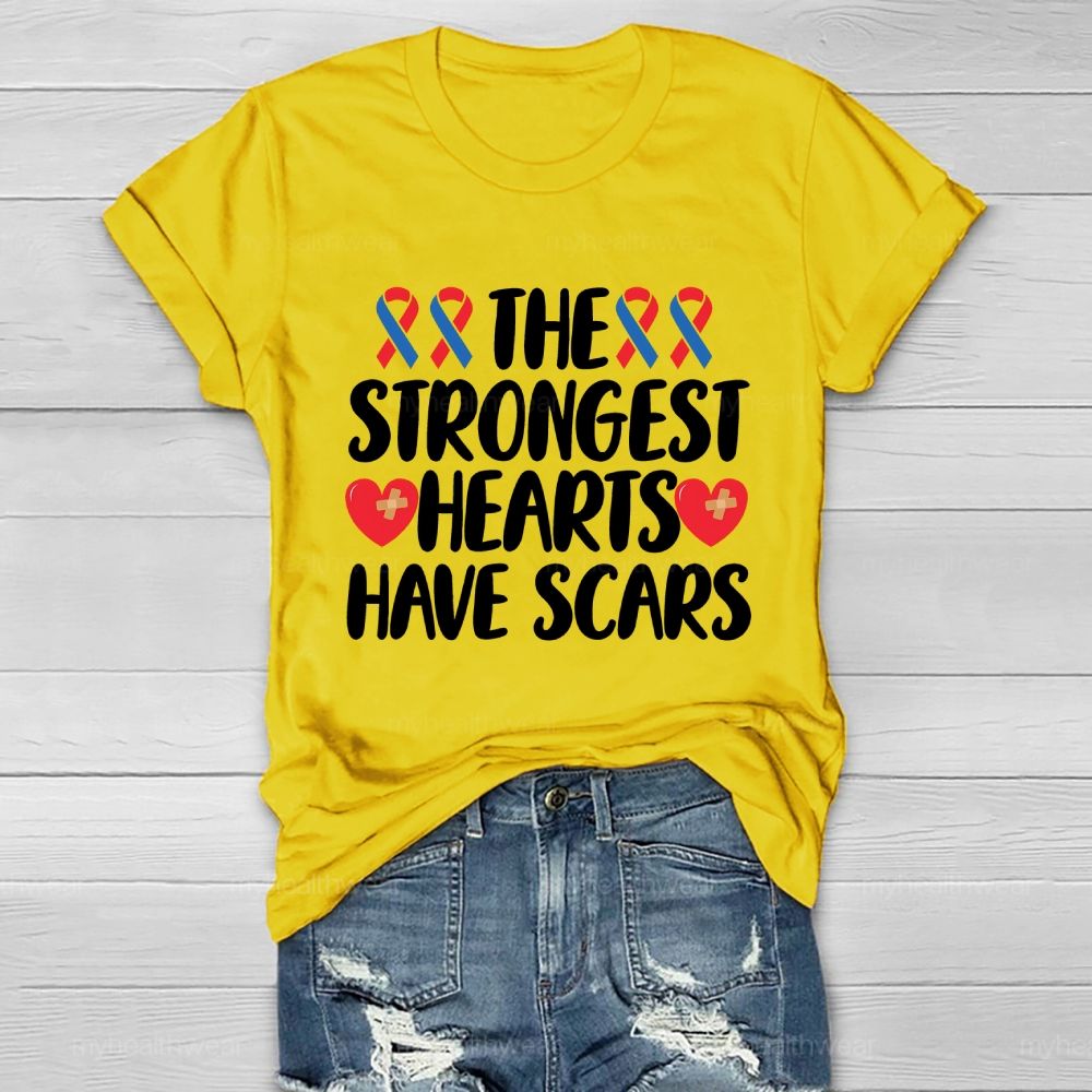 The Strongest Hearts Have Scars Healthwear T-shirt
