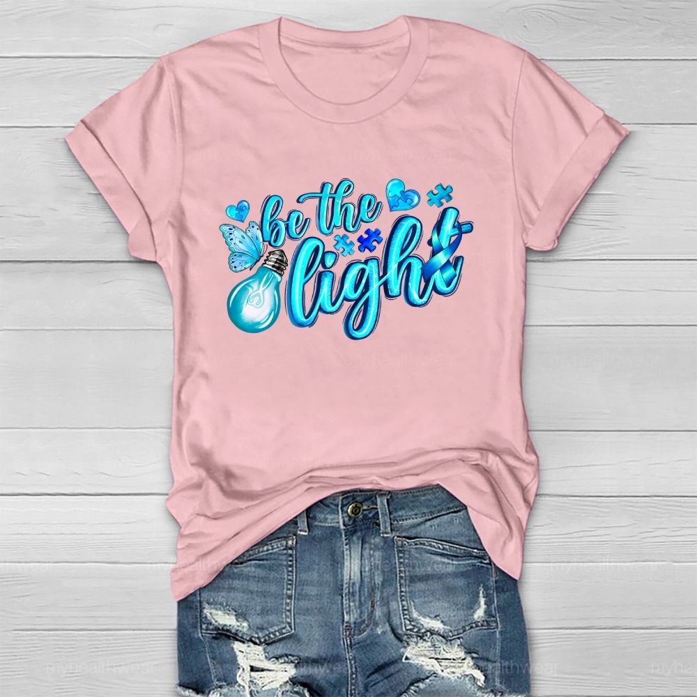 Be The Light Puzzle Butterfly Healthwear T-shirt