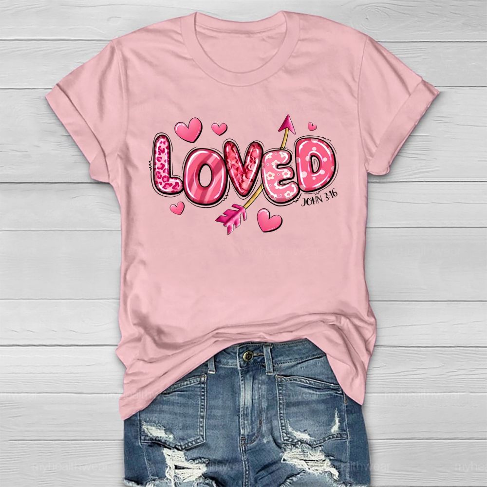 Loved John 3:16 Healthwear T-shirt