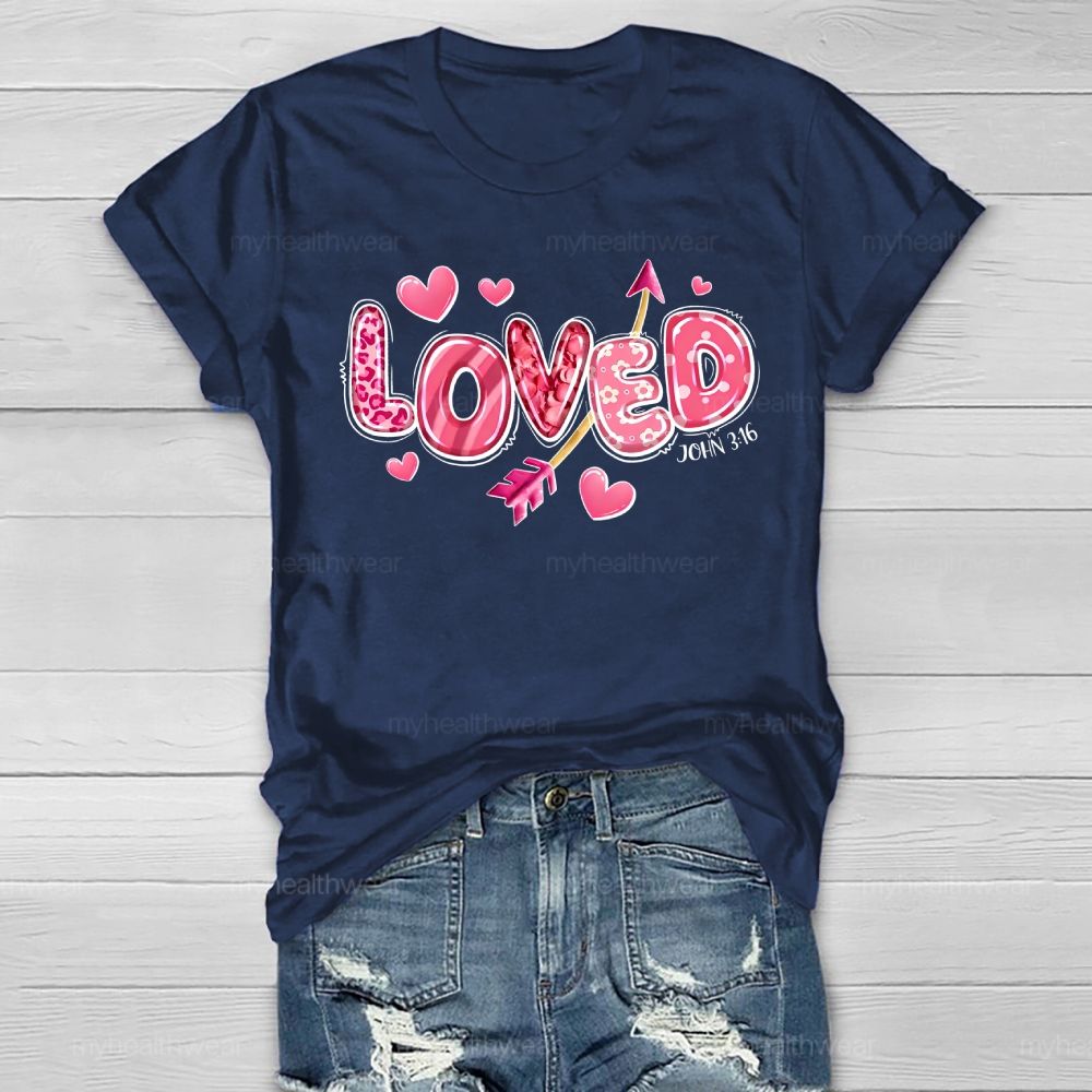 Loved John 3:16 Healthwear T-shirt