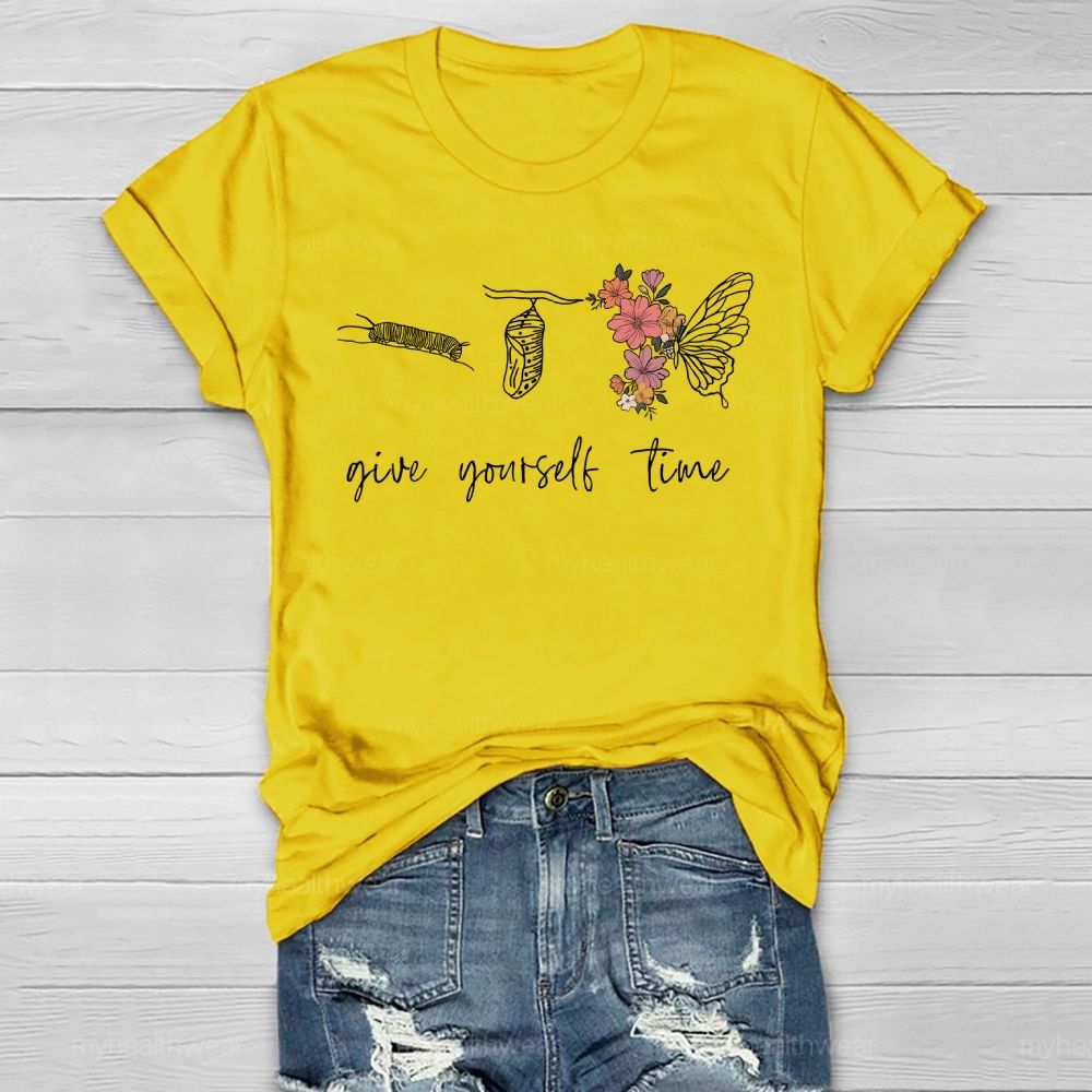 Give Youself Time Butterfly  Healthwear T-shirt