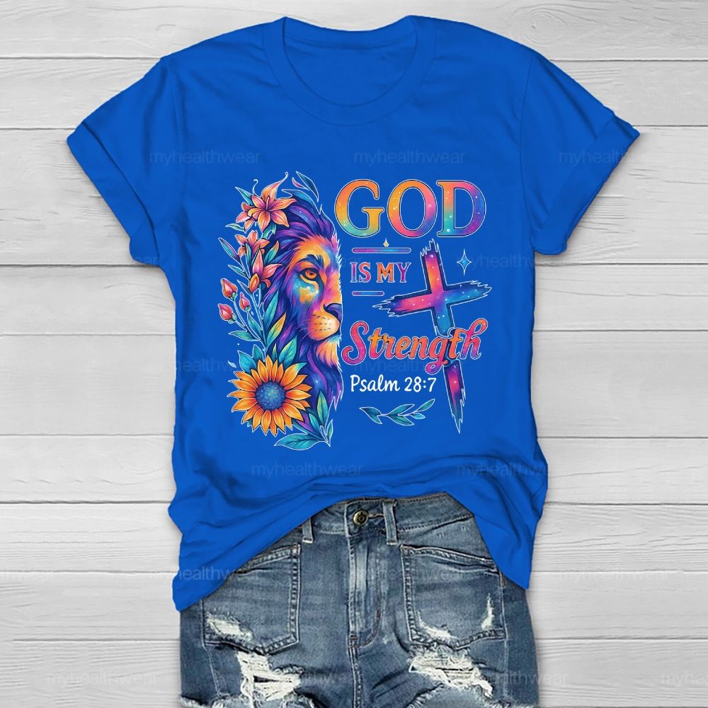 God Is My Strength Healthwear T-shirt
