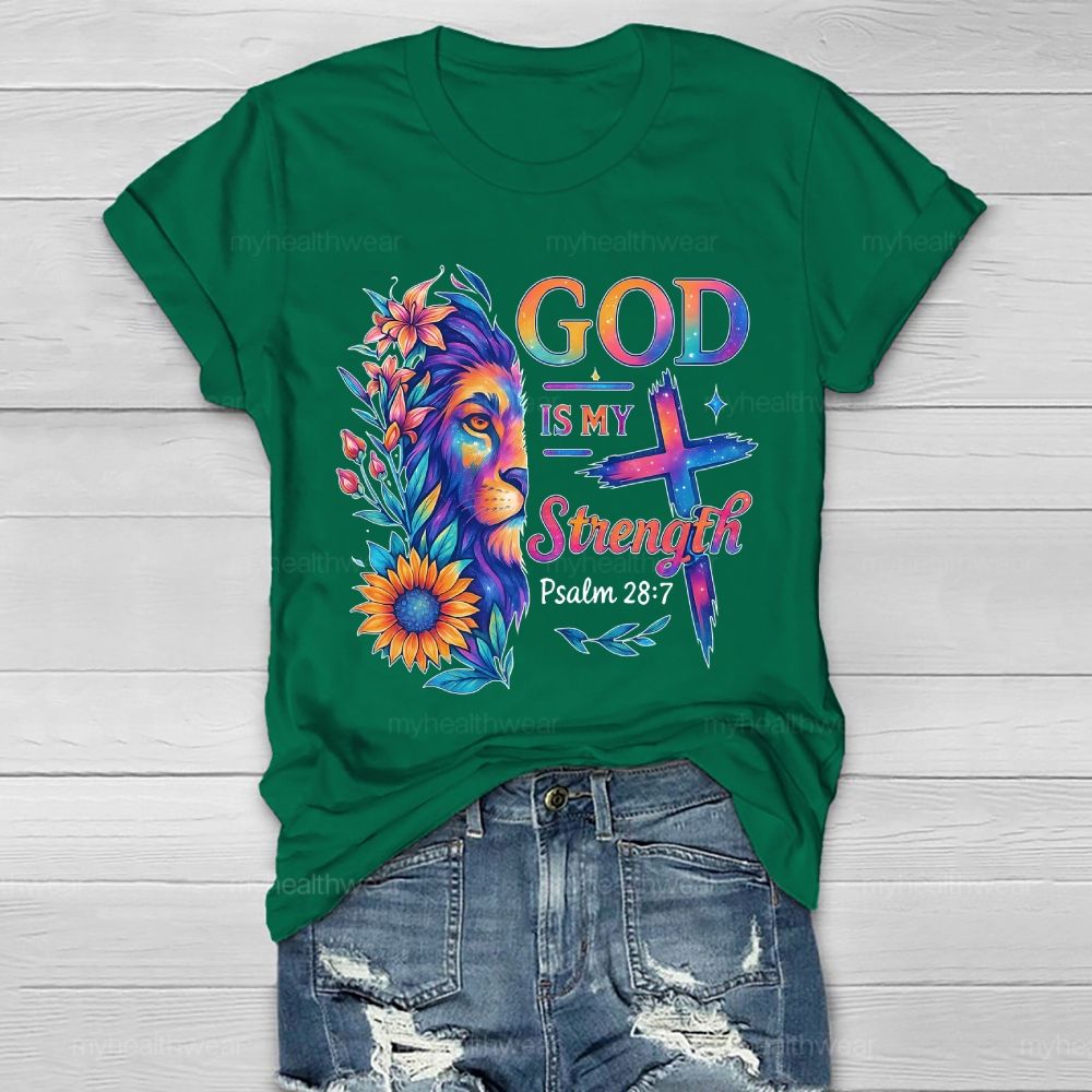 God Is My Strength Healthwear T-shirt