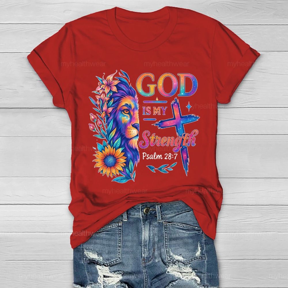 God Is My Strength Healthwear T-shirt