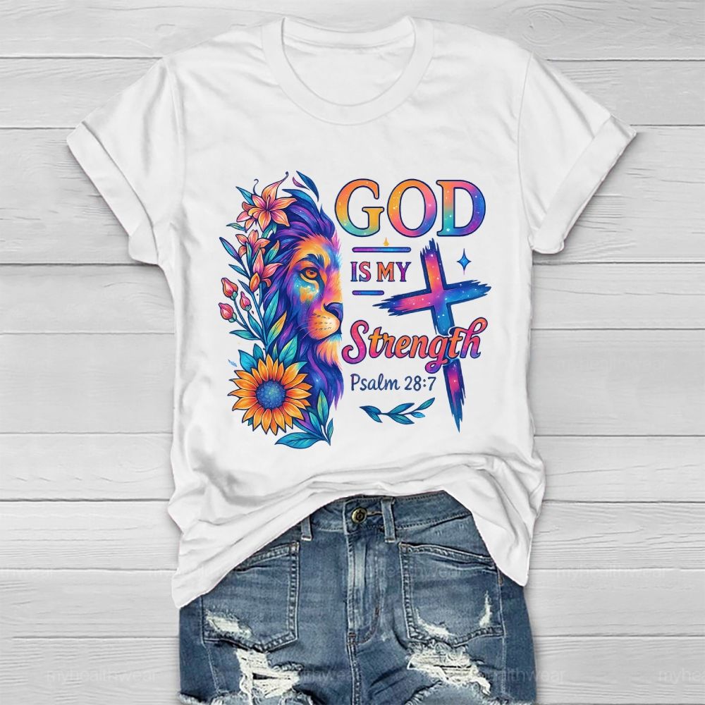God Is My Strength Healthwear T-shirt