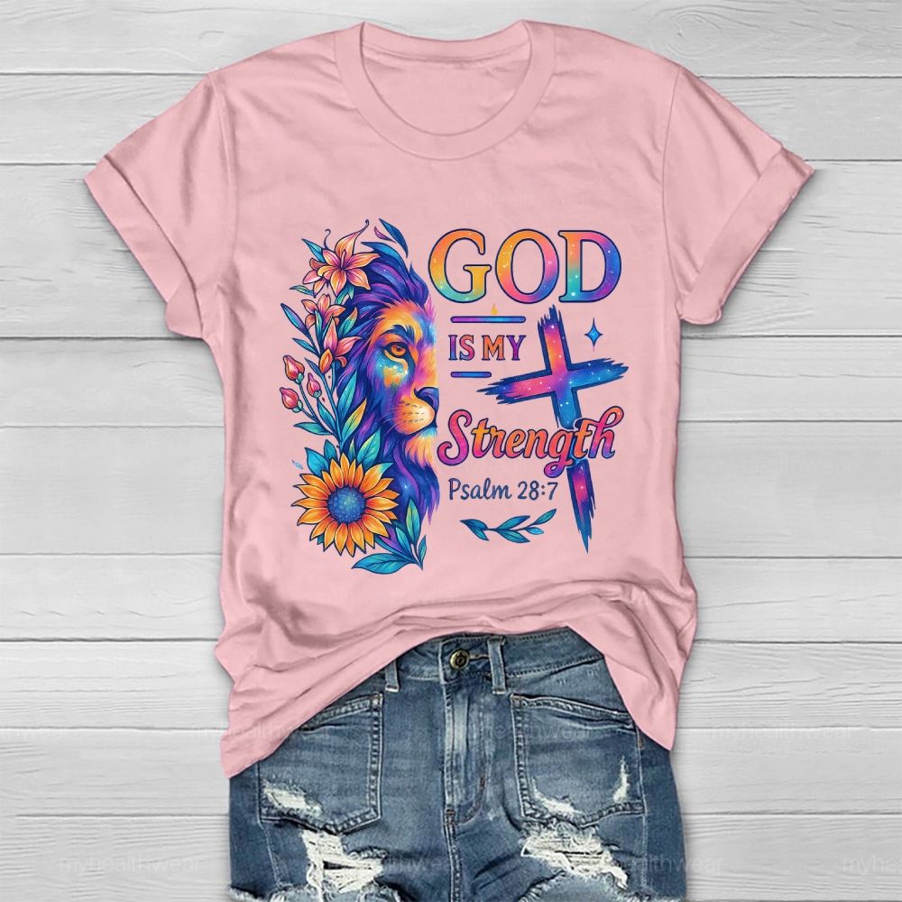 God Is My Strength Healthwear T-shirt
