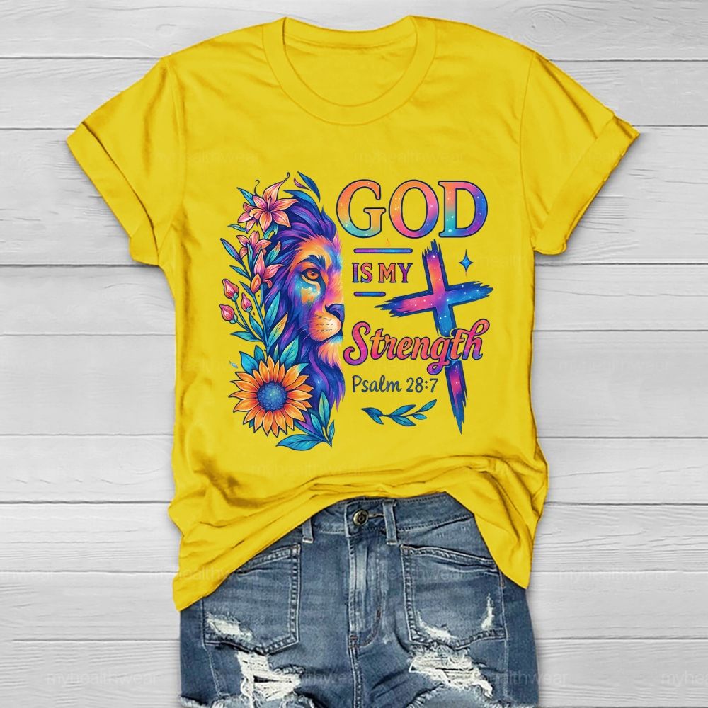 God Is My Strength Healthwear T-shirt