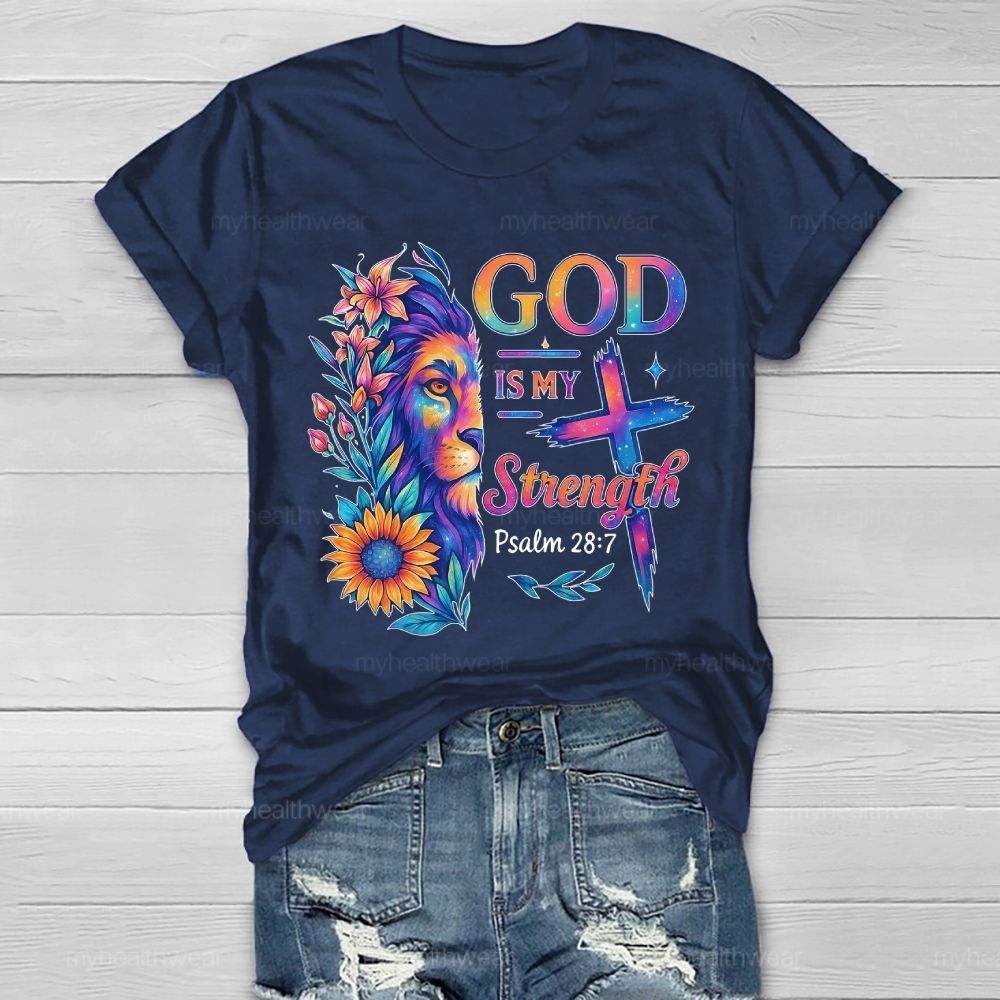 God Is My Strength Healthwear T-shirt