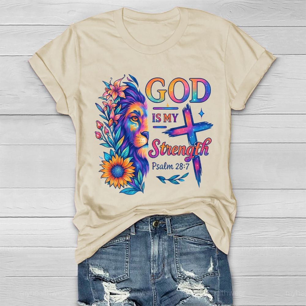 God Is My Strength Healthwear T-shirt