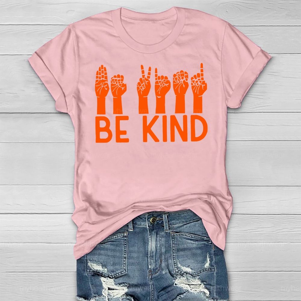 Be Kind Sign Language Healthwear T-shirt