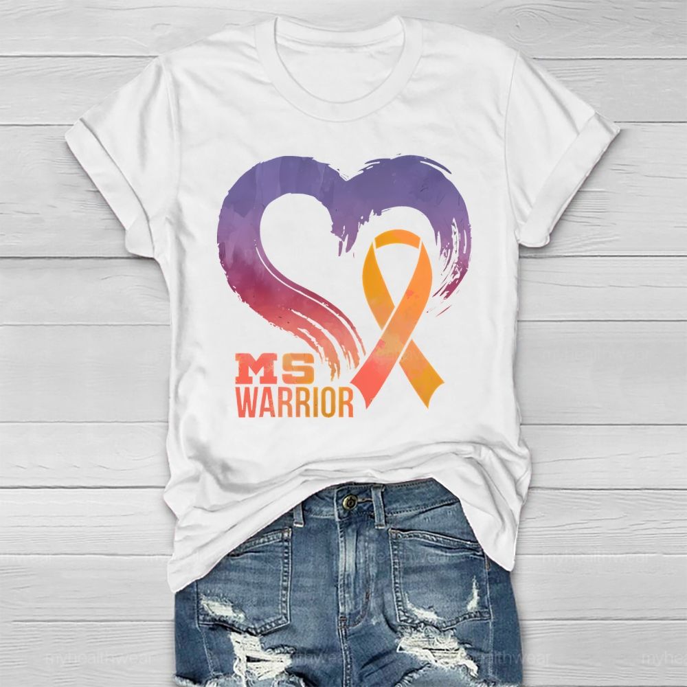 Ms Warrior Multiple Sclerosis Awareness Love Healthwear T-shirt