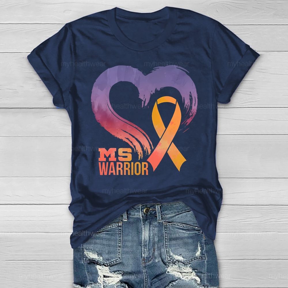 Ms Warrior Multiple Sclerosis Awareness Love Healthwear T-shirt