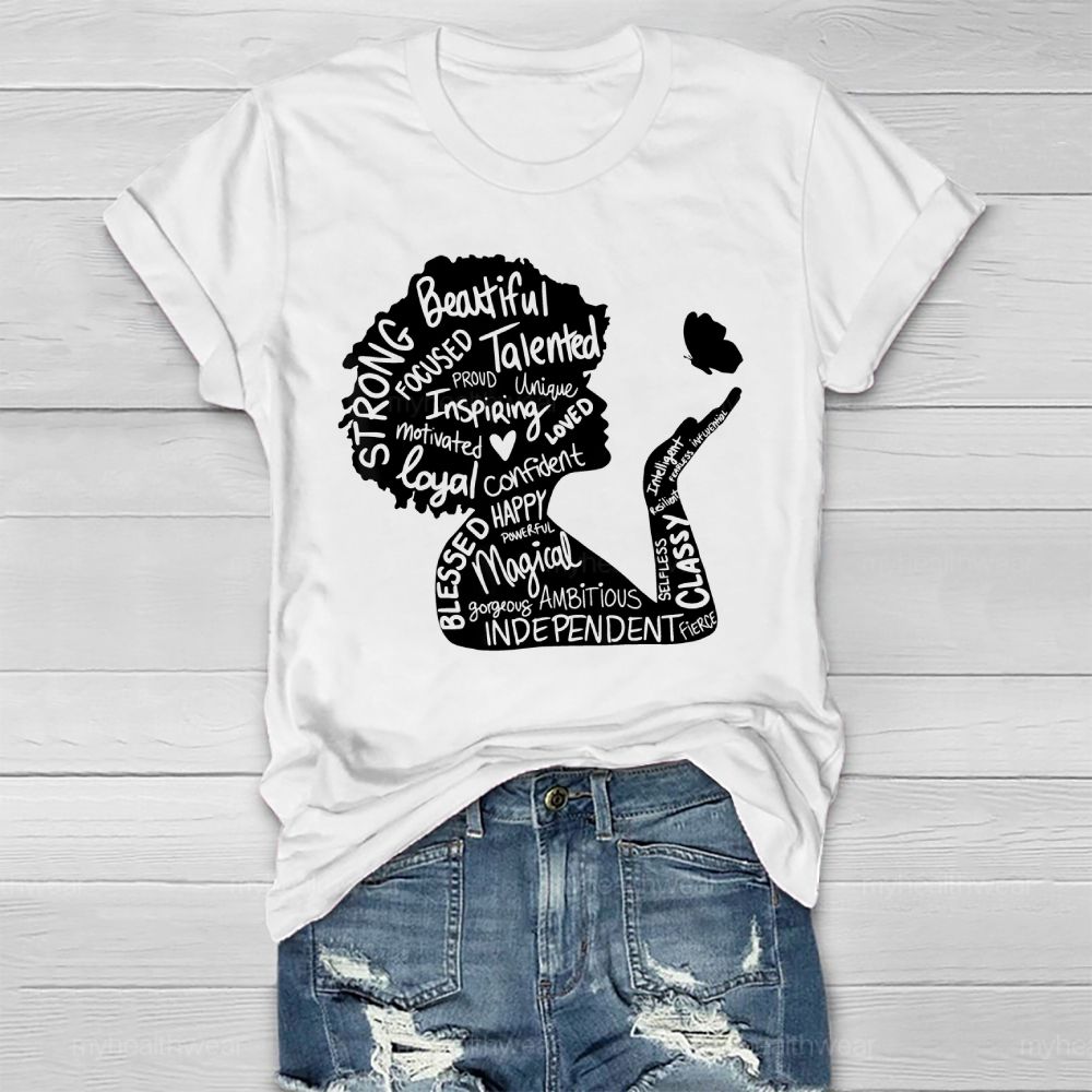 Woman   Beautiful  Strong Healthwear T-shirt