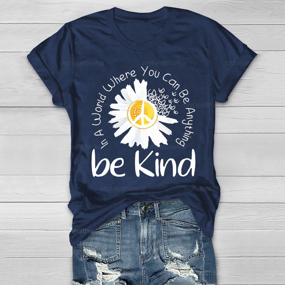 Be Kind Chrysanthemum Healthwear T-shirt